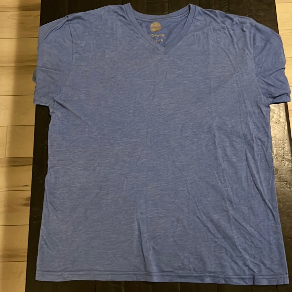 WOHVEN Men’s V-Neck T Shirt - XXL - Blue